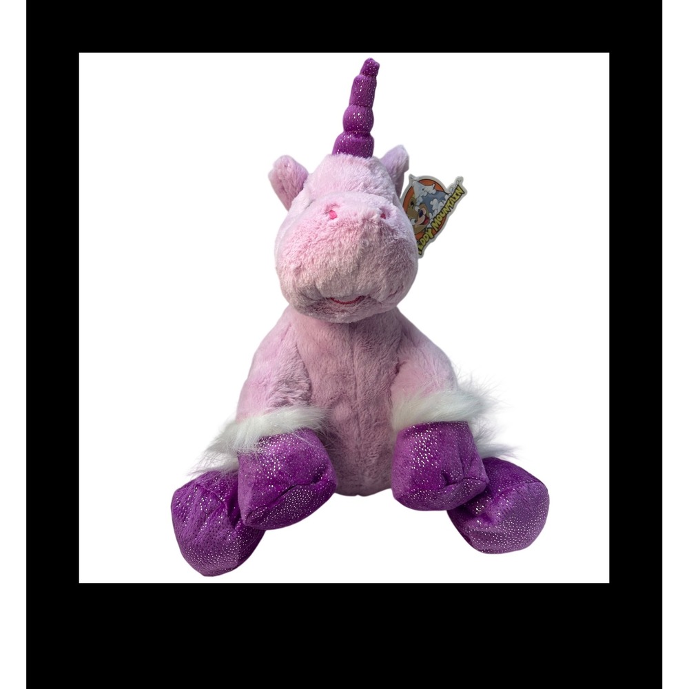Teddy Mountain Mystic the Unicorn 16" Purple Glitter Plush Stuffed Animal 0067